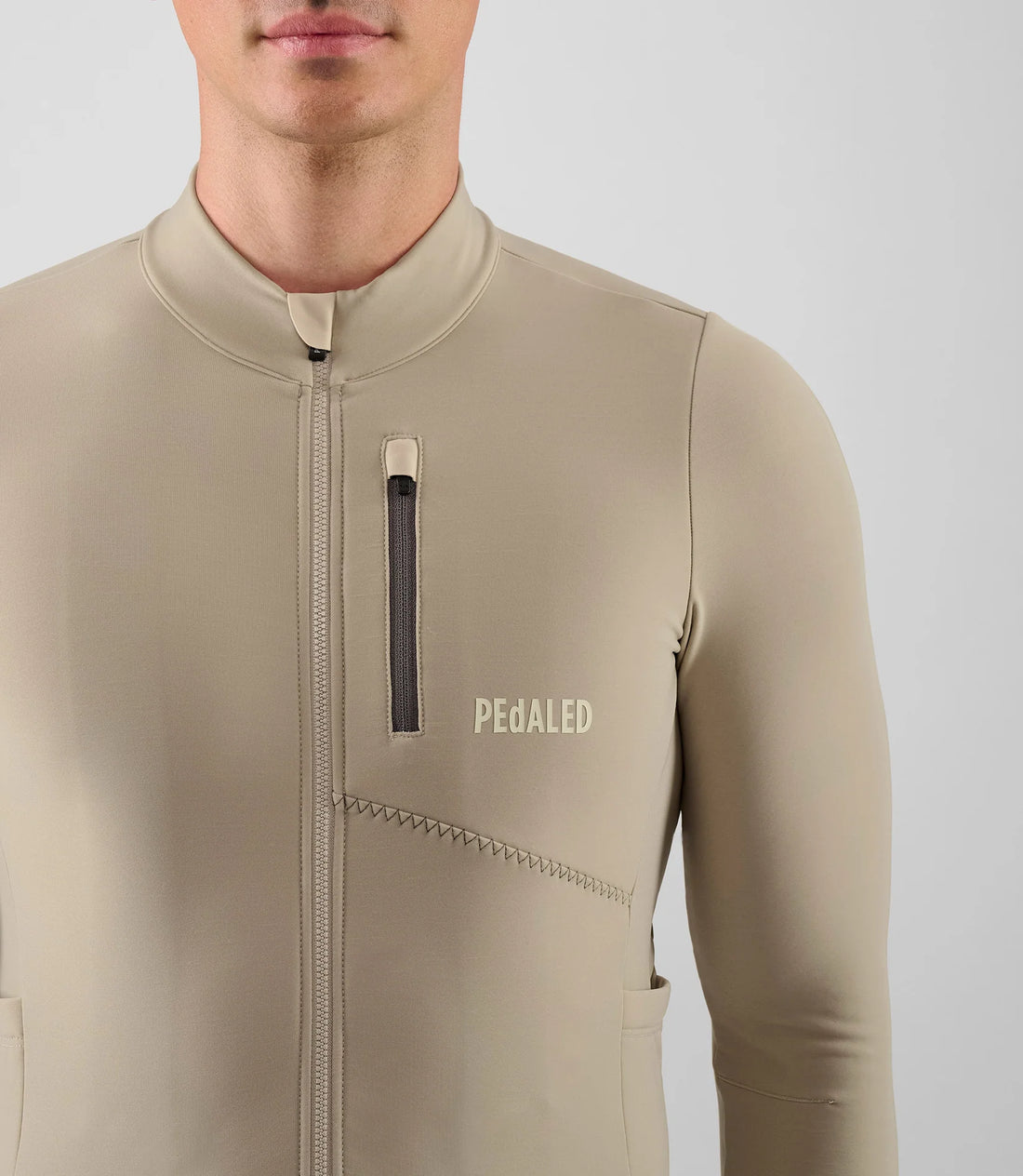 Pedaled Odyssey Long Sleeve Jersey Radtrikot langarm Beige