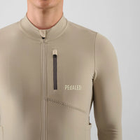 Pedaled Odyssey Long Sleeve Jersey Radtrikot langarm Beige