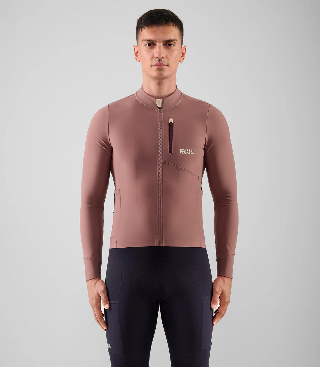 Pedaled Odyssey Long Sleeve Jersey Radtrikot langarm Dark Rose