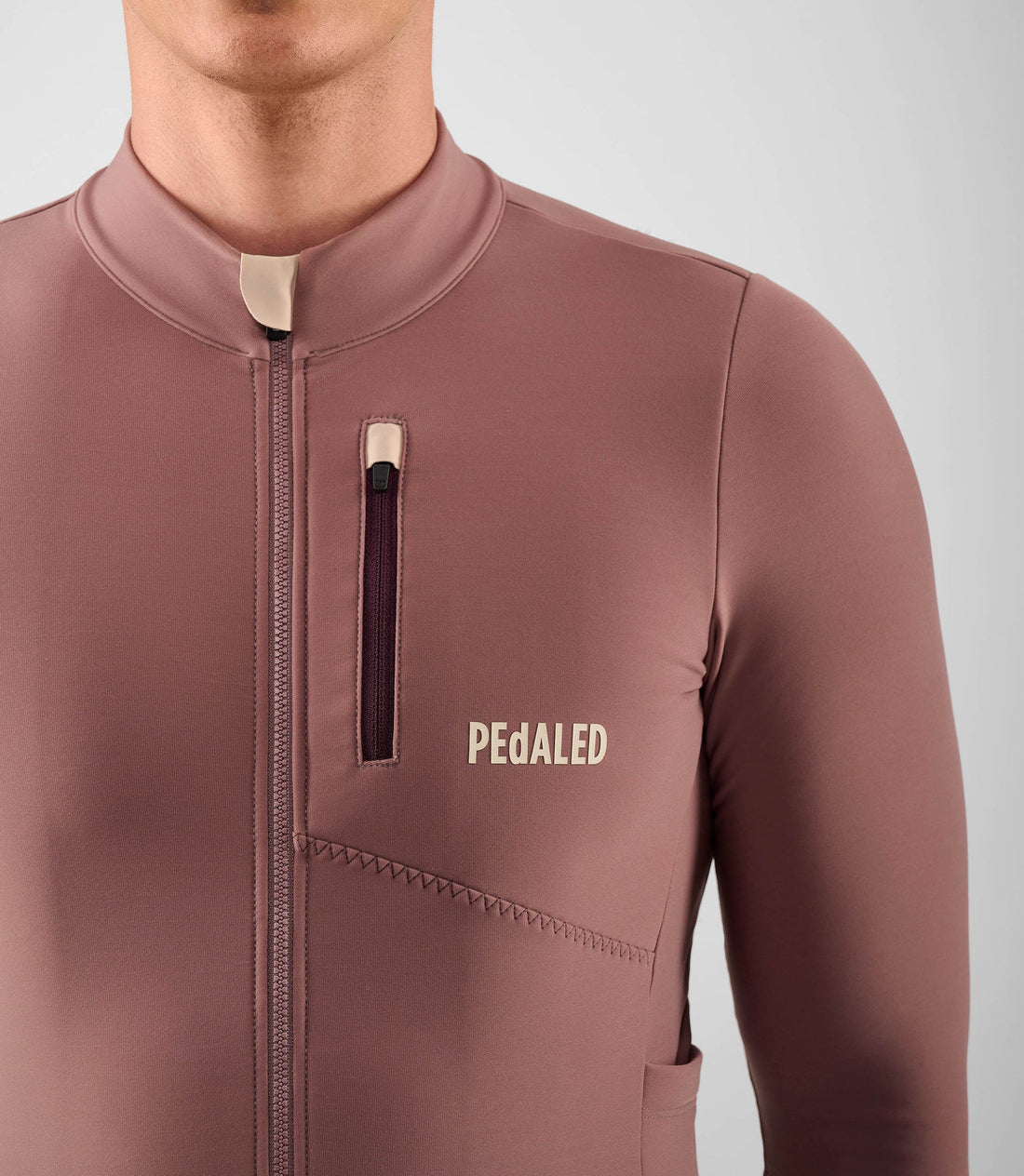 Pedaled Odyssey Long Sleeve Jersey Radtrikot langarm Dark Rose