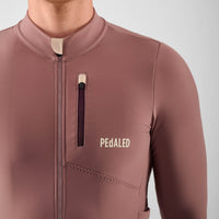 Pedaled Odyssey Long Sleeve Jersey Radtrikot langarm Dark Rose