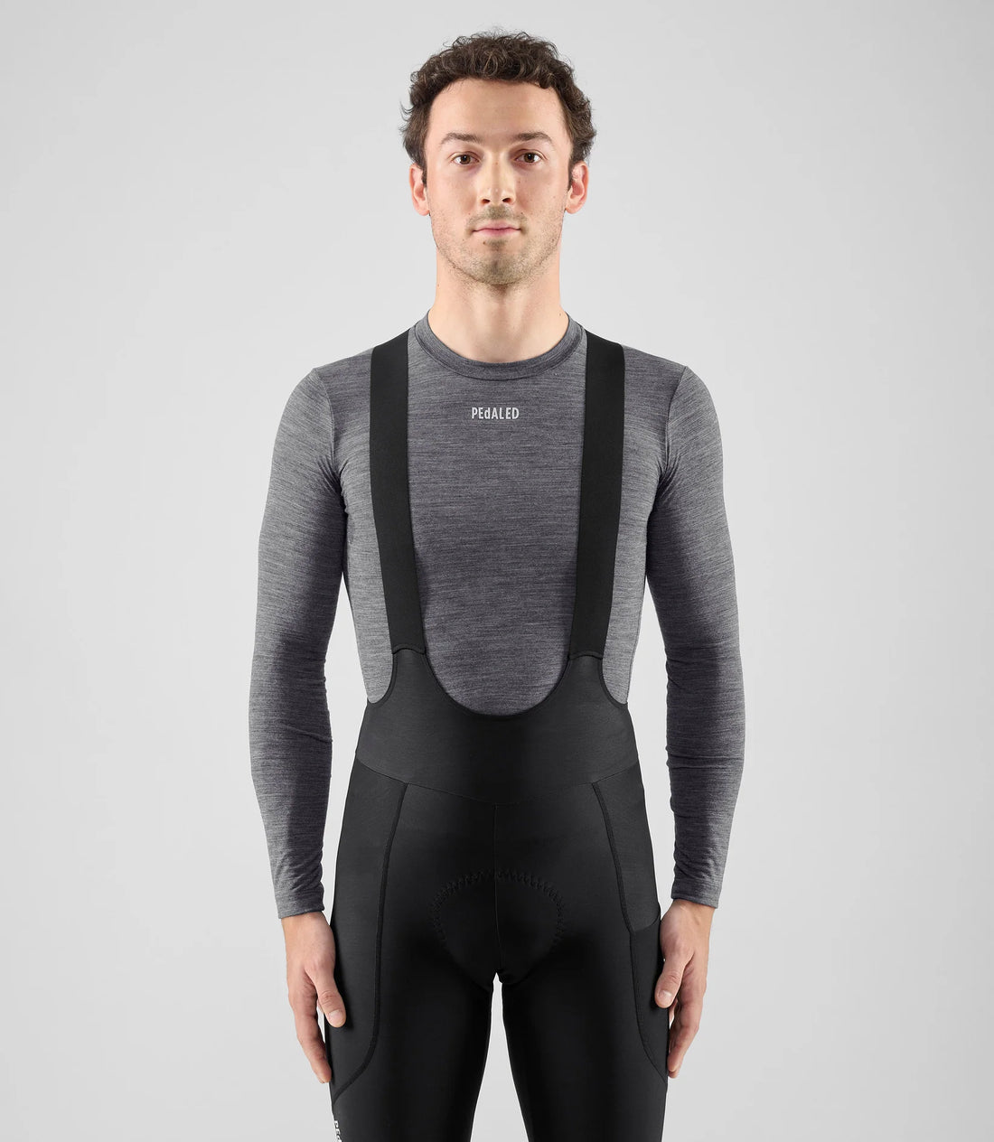 Pedaled Element Merino Base Layer Radunterhemd langarm Grey