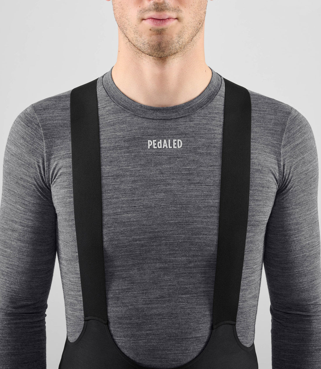 Pedaled Element Merino Base Layer Radunterhemd langarm Grey