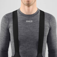 Pedaled Element Merino Base Layer Radunterhemd langarm Grey