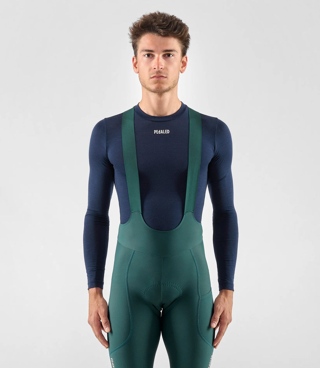 Pedaled Element Merino Base Layer Radunterhemd langarm Navy Blue