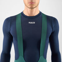Pedaled Element Merino Base Layer Radunterhemd langarm Navy Blue