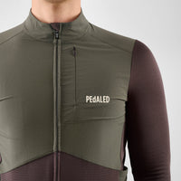 Pedaled Odyssey Windblock Merino Long Sleeve Jersey Radtrikot langarm Raisin Purple