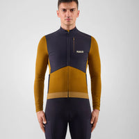 Pedaled Odyssey Windblock Merino Long Sleeve Jersey Radtrikot langarm Mustard