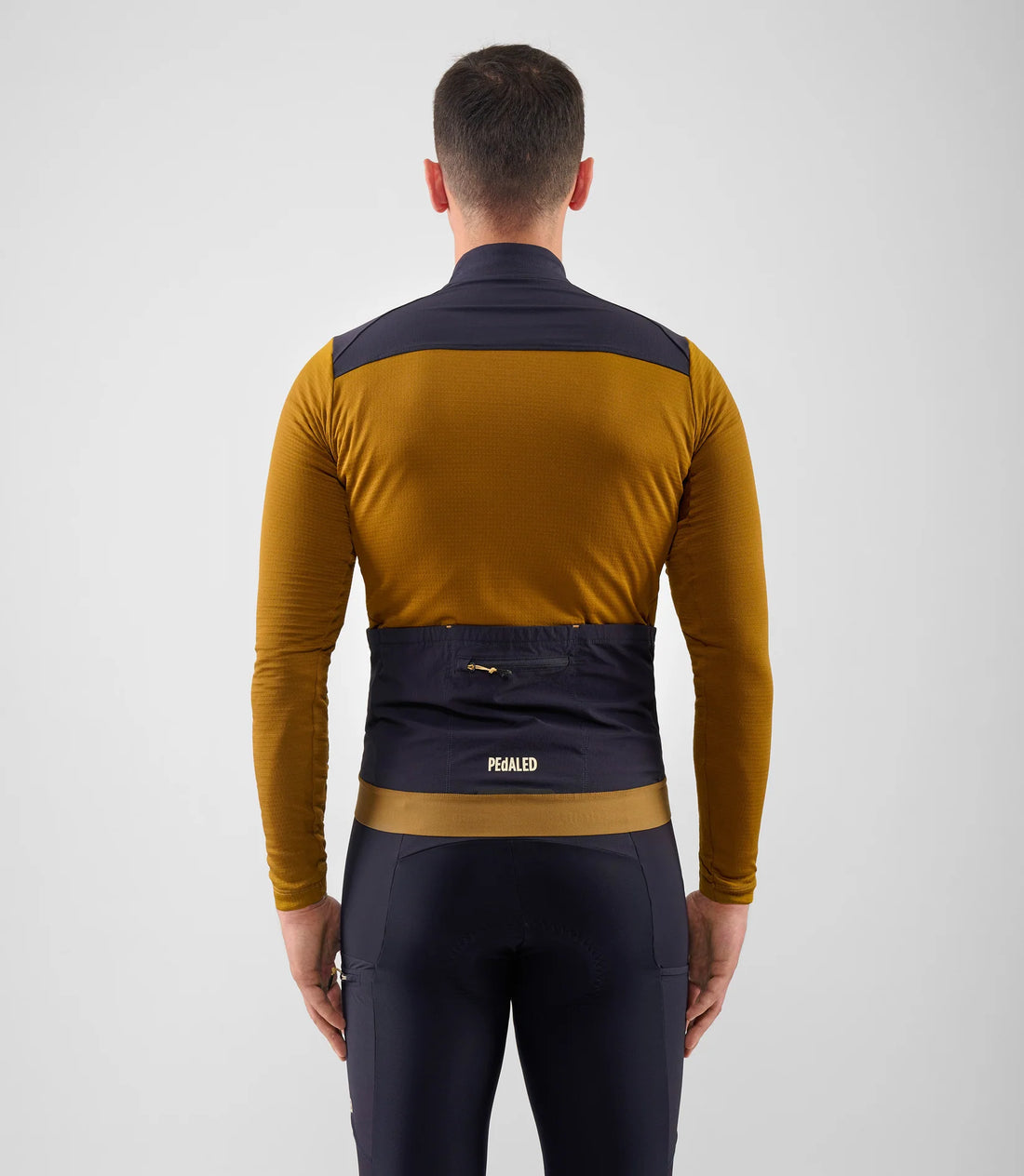 Pedaled Odyssey Windblock Merino Long Sleeve Jersey Radtrikot langarm Mustard
