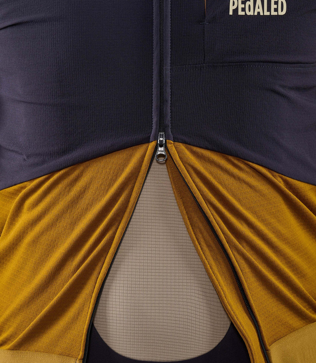 Pedaled Odyssey Windblock Merino Long Sleeve Jersey Radtrikot langarm Mustard