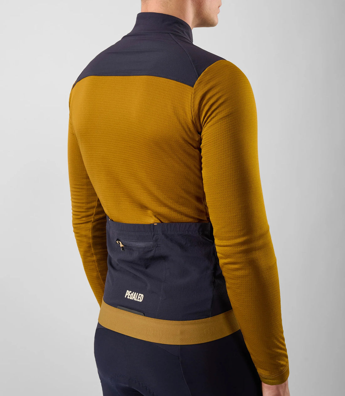 Pedaled Odyssey Windblock Merino Long Sleeve Jersey Radtrikot langarm Mustard