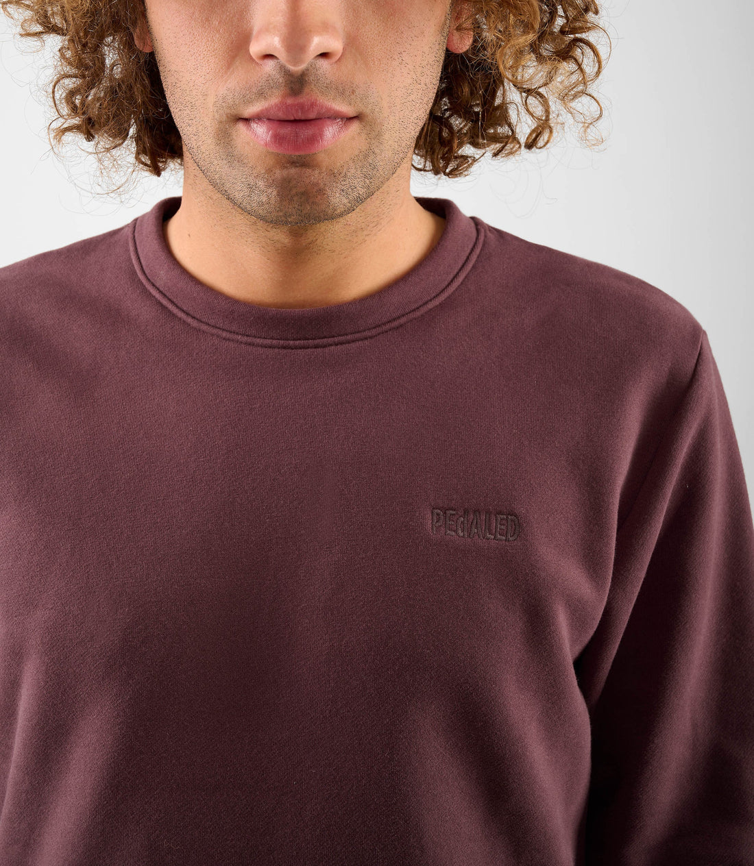 Pedaled Lifewear Zipped Sweatshirt Unisex Pullover Raisin Purple