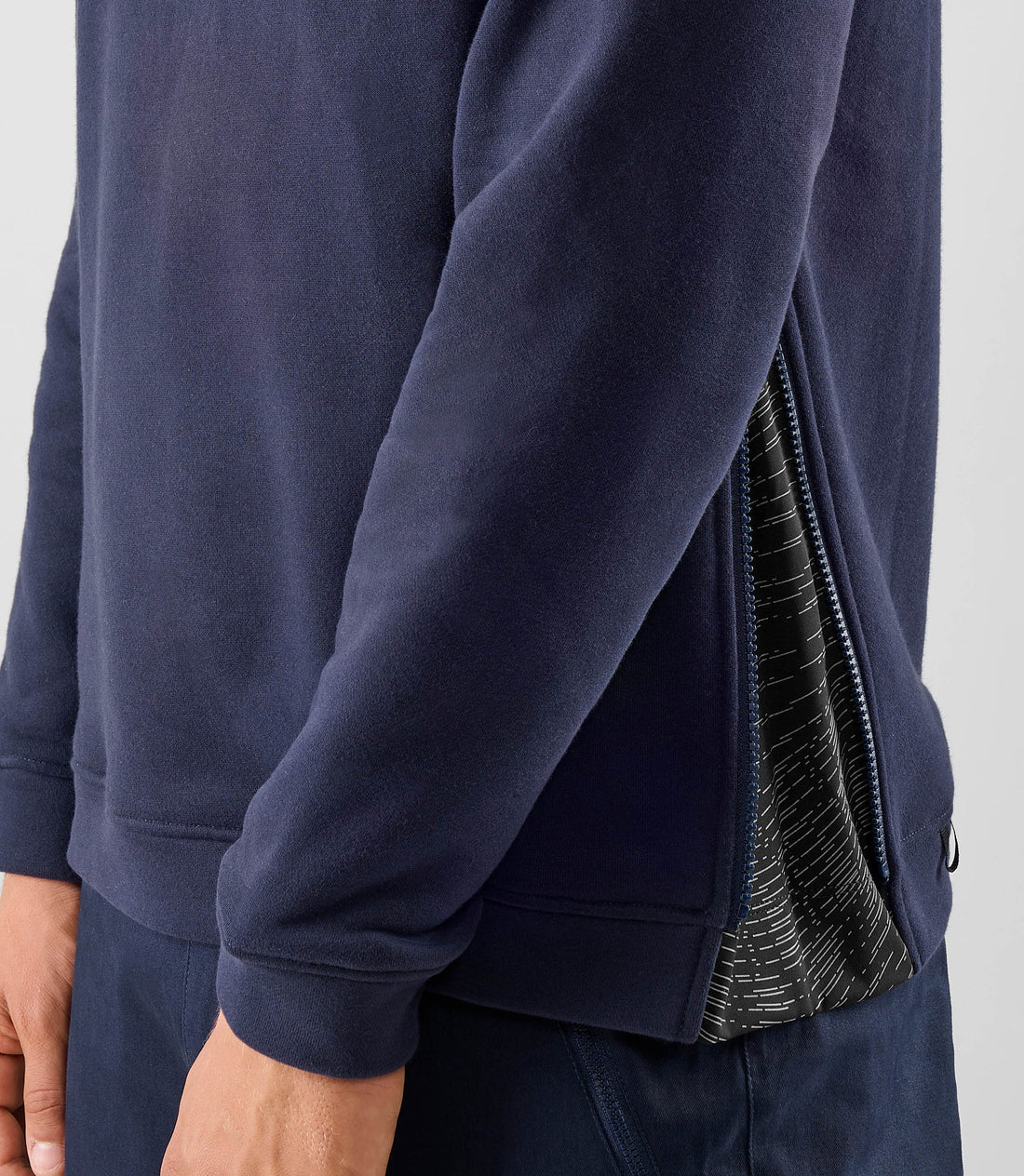 Pedaled Lifewear Zipped Sweatshirt Unisex Pullover Dark Navy