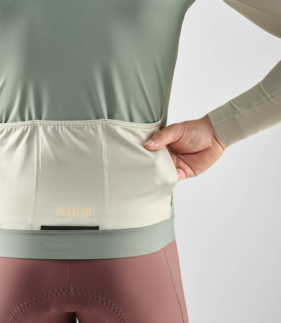 Pedaled Element Training Long Sleeve Jersey Radtrikot langarm Light Blue