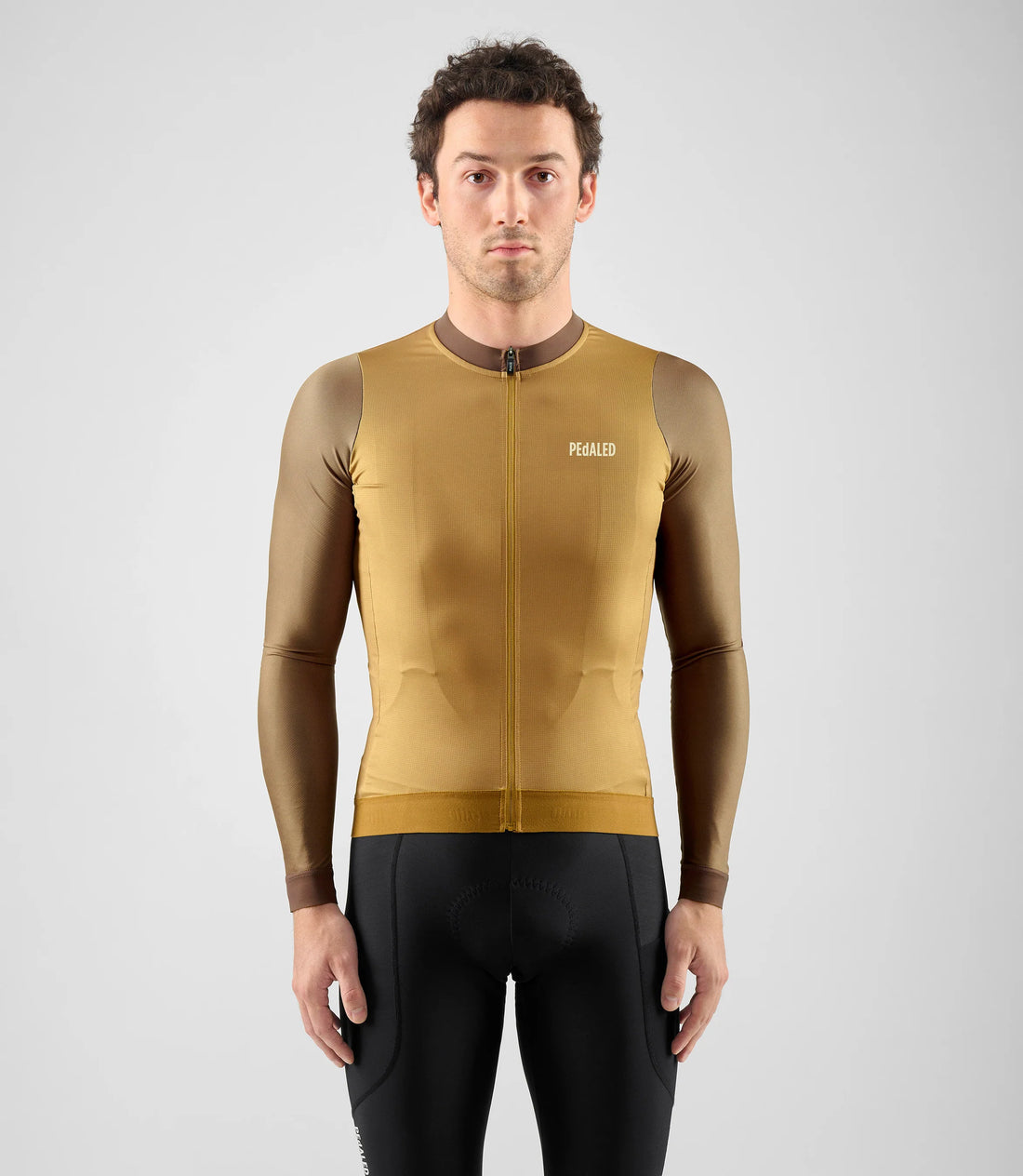 Pedaled Element Training Long Sleeve Jersey Radtrikot langarm Mustard