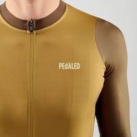 Pedaled Element Training Long Sleeve Jersey Radtrikot langarm Mustard