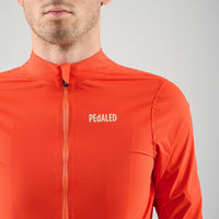 Pedaled Element Waterproof Jacket Regen Fahrradjacke Orange
