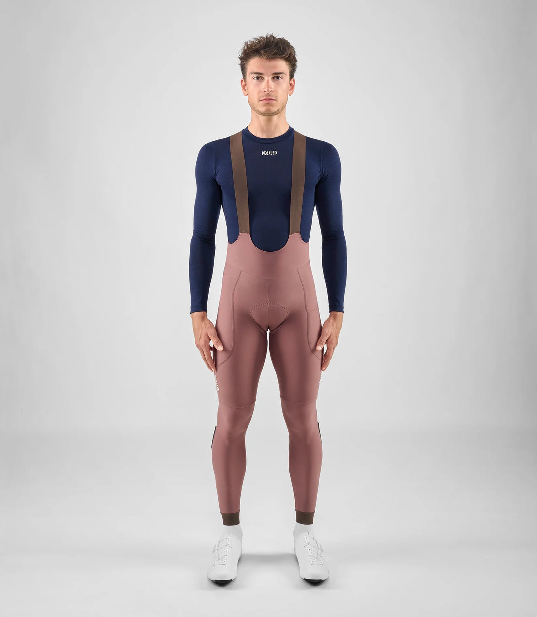 Pedaled Element Tight Thermo Trägerhose Raisin Purple