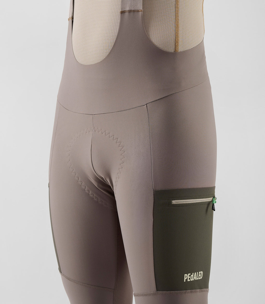 Pedaled Odyssey Tight Thermo Trägerhose Light Grey