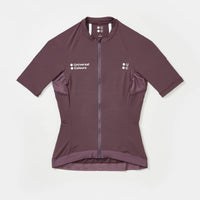 Universal Colours Mono Women's Short Sleeve Jersey Radtrikot Thistle Purple