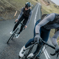 Café du Cycliste Charlie Men's Brushed Long Sleeve Jersey Radtrikot langarm Charcoal