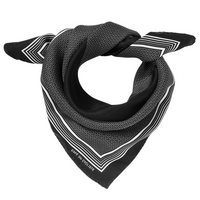 Café du Cycliste Carré de Soie Silk Neck Scarf Halstuch aus Seide Black