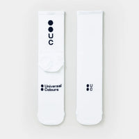 Universal Colours Mono Summer Socks Radsocken White