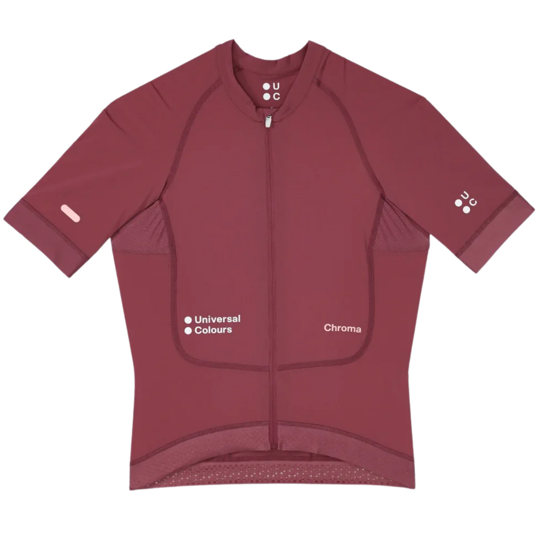 Universal Colours Chroma Men's Short Sleeve Jersey Radtrikot Jaipur Red