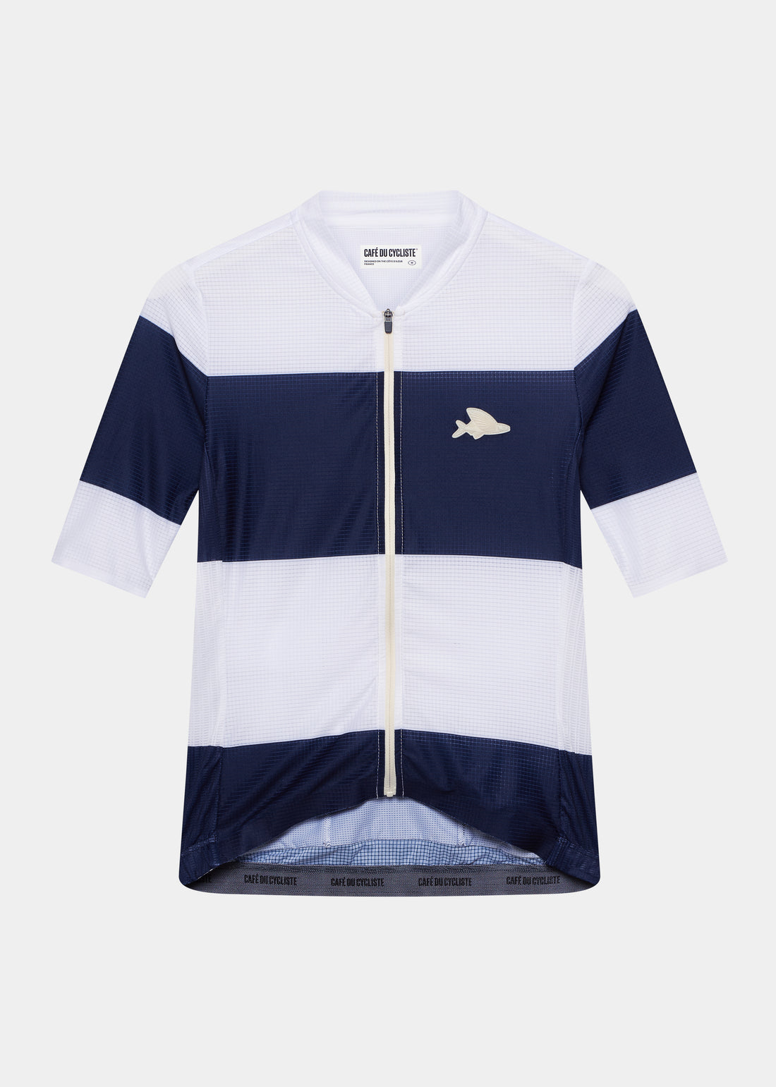 Café du Cycliste Angeline Men's Ultralight Cycling Jersey Radtrikot Navy White