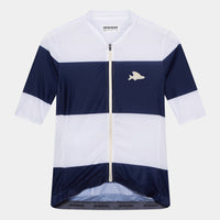 Café du Cycliste Angeline Men's Ultralight Cycling Jersey Radtrikot Navy White