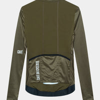 Café du Cycliste Roxane Women's Superlight Long Sleeve Cycling Jersey Radtrikot Khaki