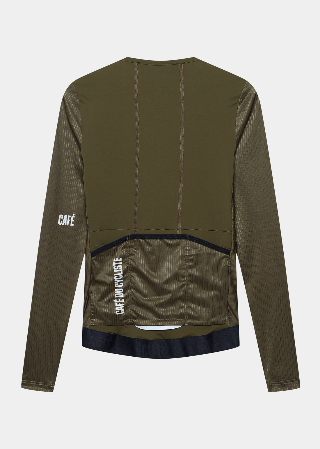 Café du Cycliste Roxane Men's Superlight Long Sleeve Cycling Jersey Radtrikot langarm Khaki
