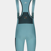 Café du Cycliste Eva Men's Cargo Bib Shorts Radhose Deep Water