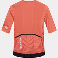 Café du Cycliste Olympe Textured Women's Jersey Radtrikot Mountain Cinder Red