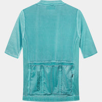 Café du Cycliste Angeline Men's Ultralight Cycling Jersey Radtrikot Cold Dye Dark Sea