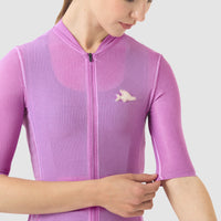 Café du Cycliste Angeline Women's Ultralight Cycling Jersey Radtrikot Cold Dye Ultra Violet