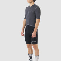 Café du Cycliste Men's Superlight Jersey Laurette Radtrikot Cold Dye Anthracite