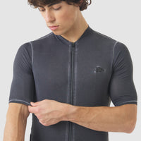 Café du Cycliste Men's Superlight Jersey Laurette Radtrikot Cold Dye Anthracite