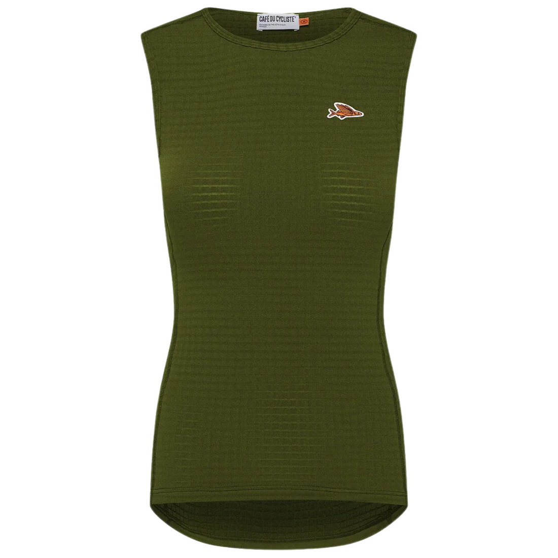 Café du Cycliste Coline Women's Three Season Base Layer Radunterhemd ärmellos Leaf Green