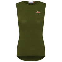 Café du Cycliste Coline Women's Three Season Base Layer Radunterhemd ärmellos Leaf Green