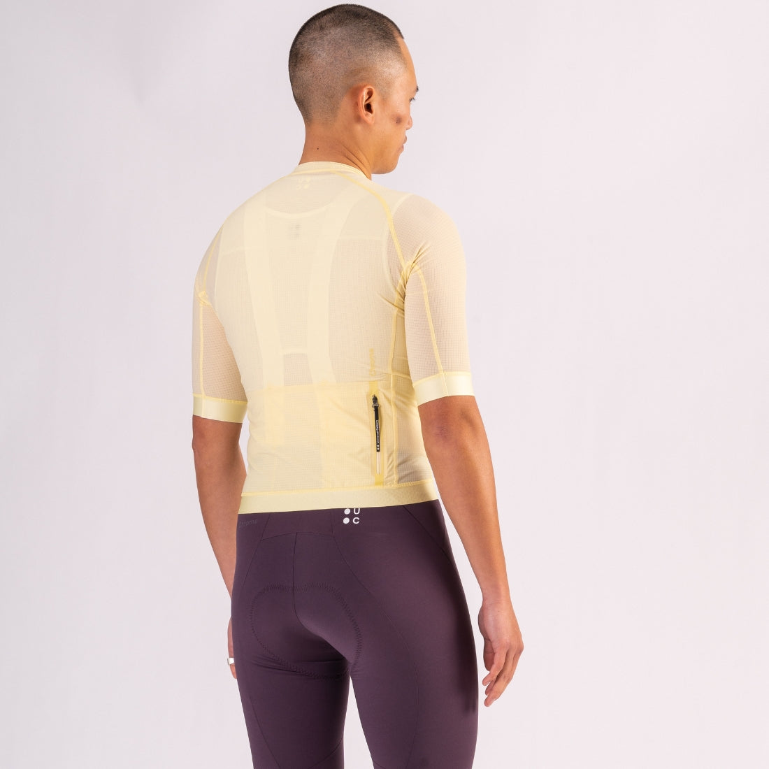 Universal Colours Chroma Men's Short Sleeve Jersey Radtrikot Lemon Yellow