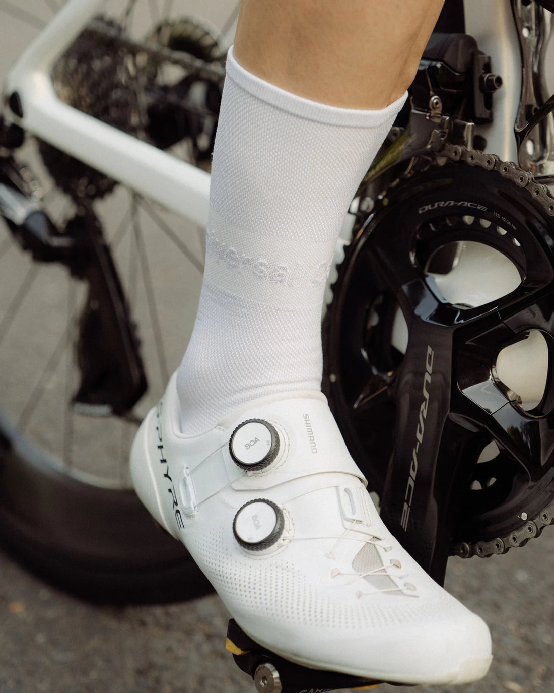 Universal Colours Lightweight Summer Socks Radsocken White