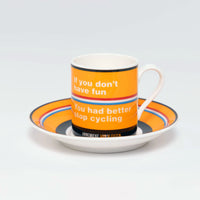 Handmade Cyclist Annemiek van Vleuten Espressotasse & Untertasse