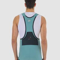 Café du Cycliste Eva Men's Cargo Bib Shorts Radhose Deep Water