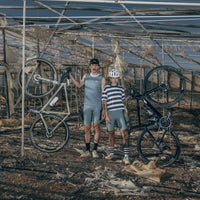 Café du Cycliste Eva Men's Cargo Bib Shorts Radhose Deep Water