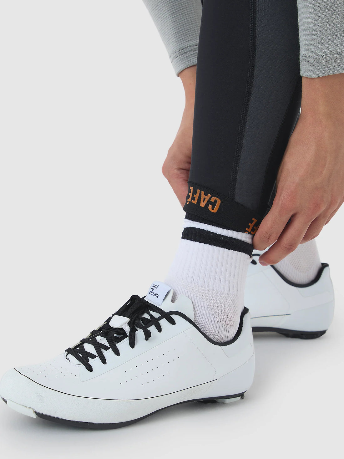Café du Cycliste Rosie Cargo Men's Brushed Tights Thermo Radhose Black