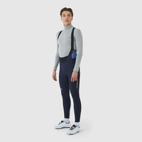 Café du Cycliste Rosie Cargo Men's Brushed Tights Thermo Radhose Navy