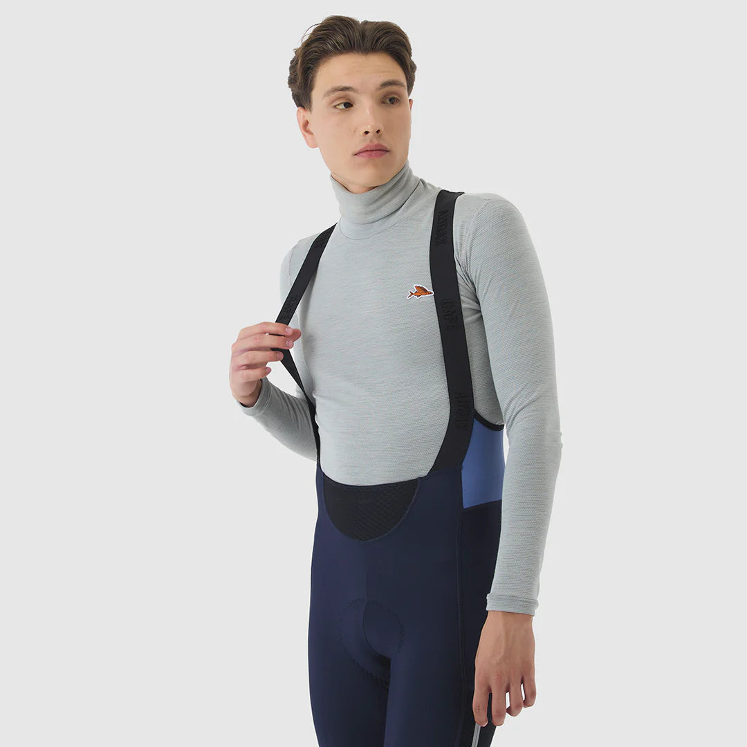 Café du Cycliste Rosie Cargo Men's Brushed Tights Thermo Radhose Navy