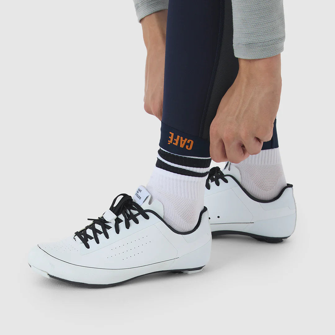Café du Cycliste Rosie Cargo Men's Brushed Tights Thermo Radhose Navy