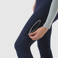 Café du Cycliste Rosie Cargo Men's Brushed Tights Thermo Radhose Navy